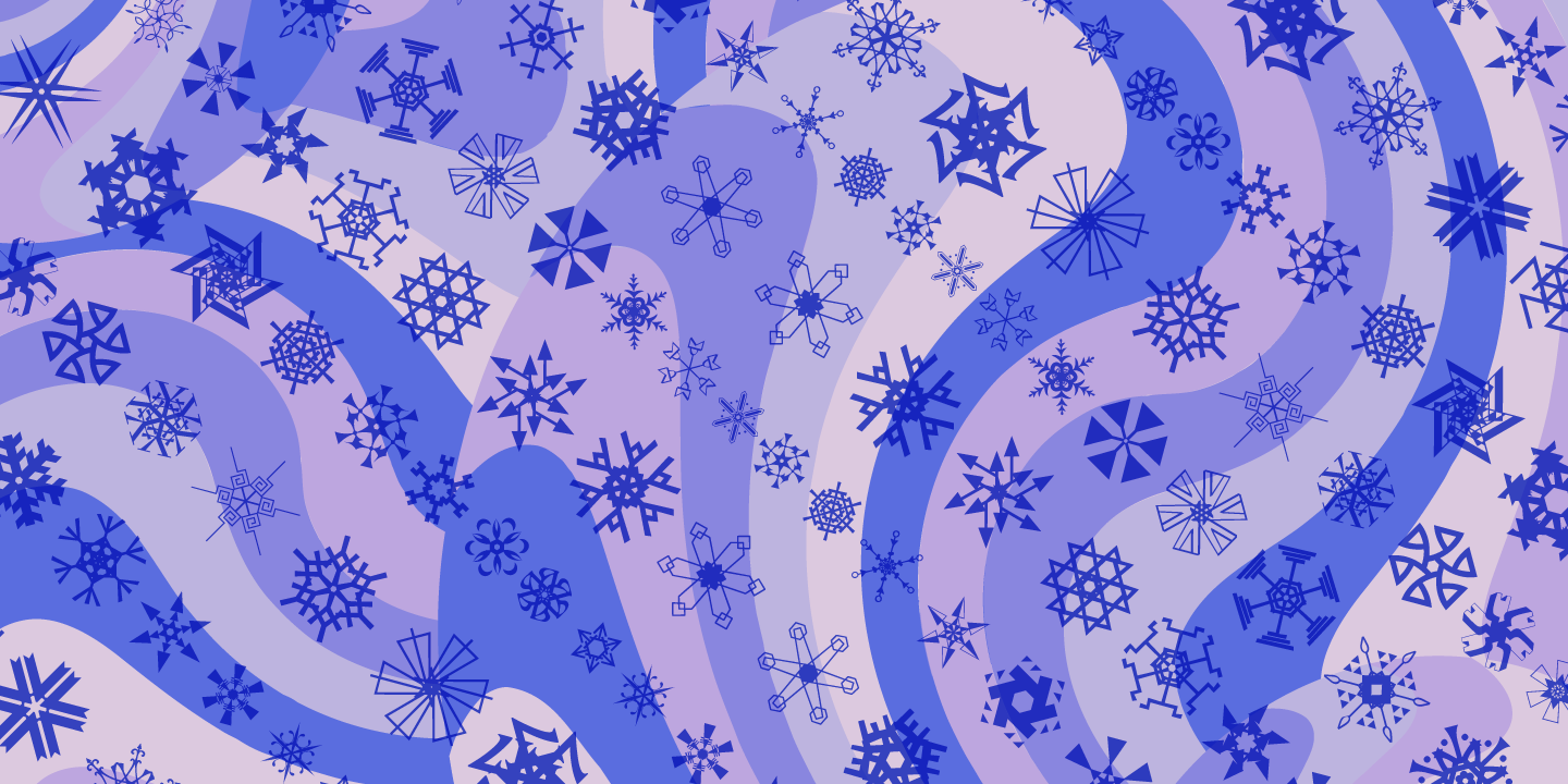 Beispiel einer P22 Snowflakes Regular-Schriftart